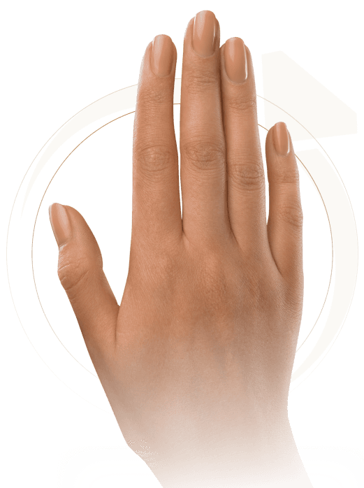 Hand with skin color 5