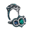 SIGNET BLUE TOPAZ BLUE TOPAZ 